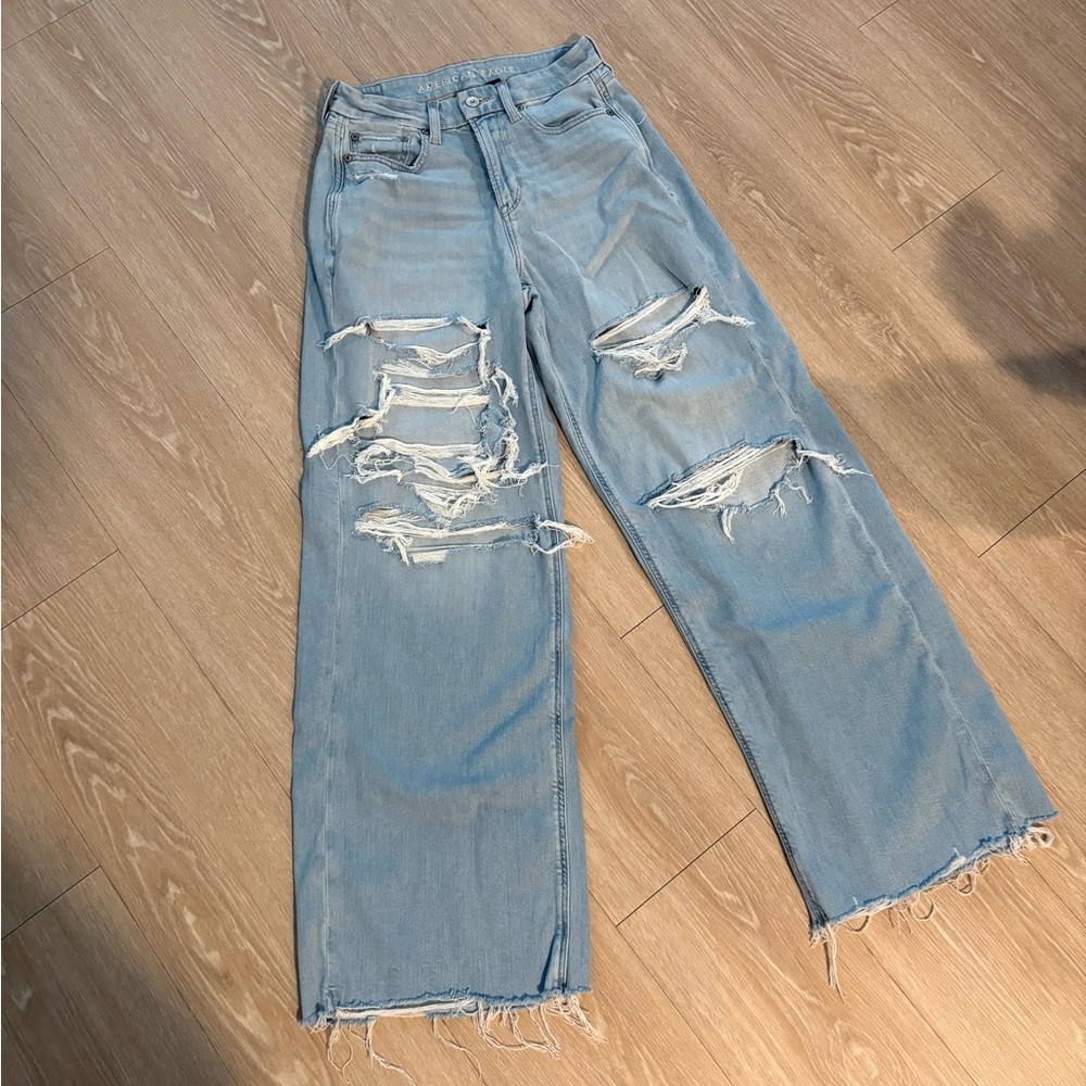Curvy Super Hi-Rise Baggy Wide Leg Jean